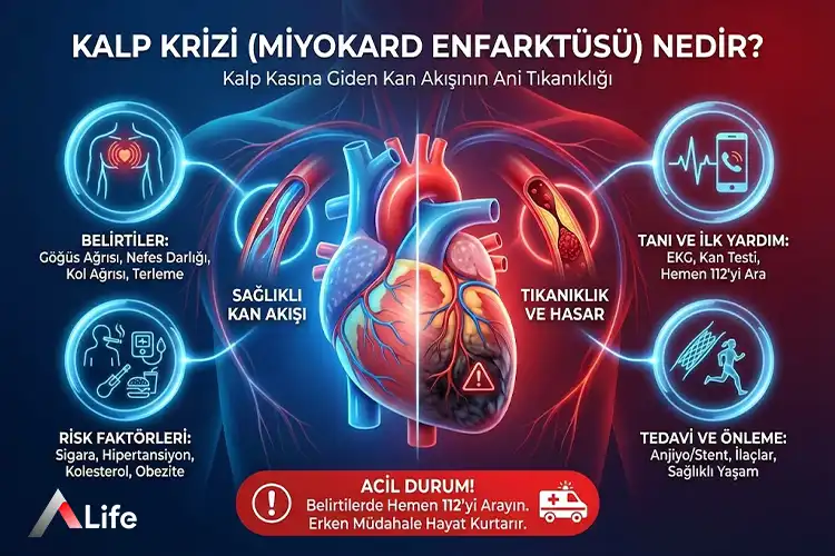Kalp Krizi Belirtileri | Bayan ve Erkek Belirtileri